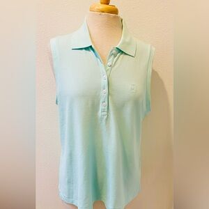 Like New Aqua 'Brooks Brothers' Women's Polo Shirt size XL